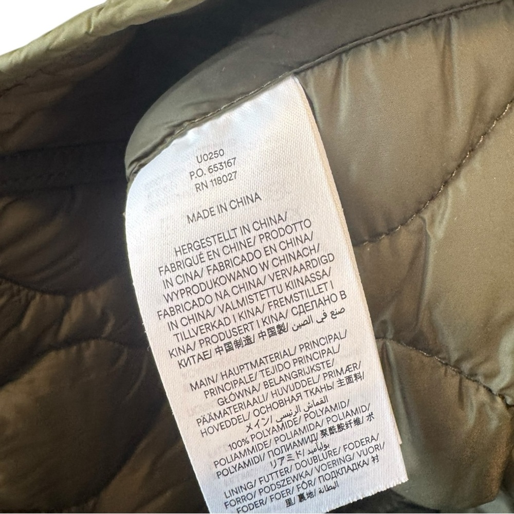 Boden Derby Quilted Liner Jacket Relaxed Fit‎ Olive Green 12 - Picture 8 of 9